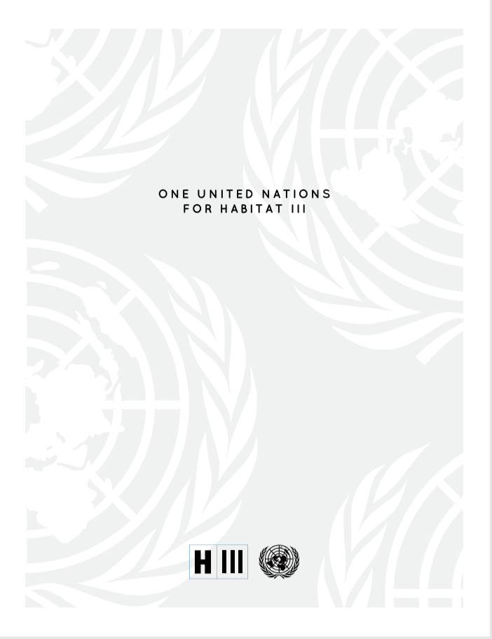 ONE UNITED NATIONS FOR HABITAT III
