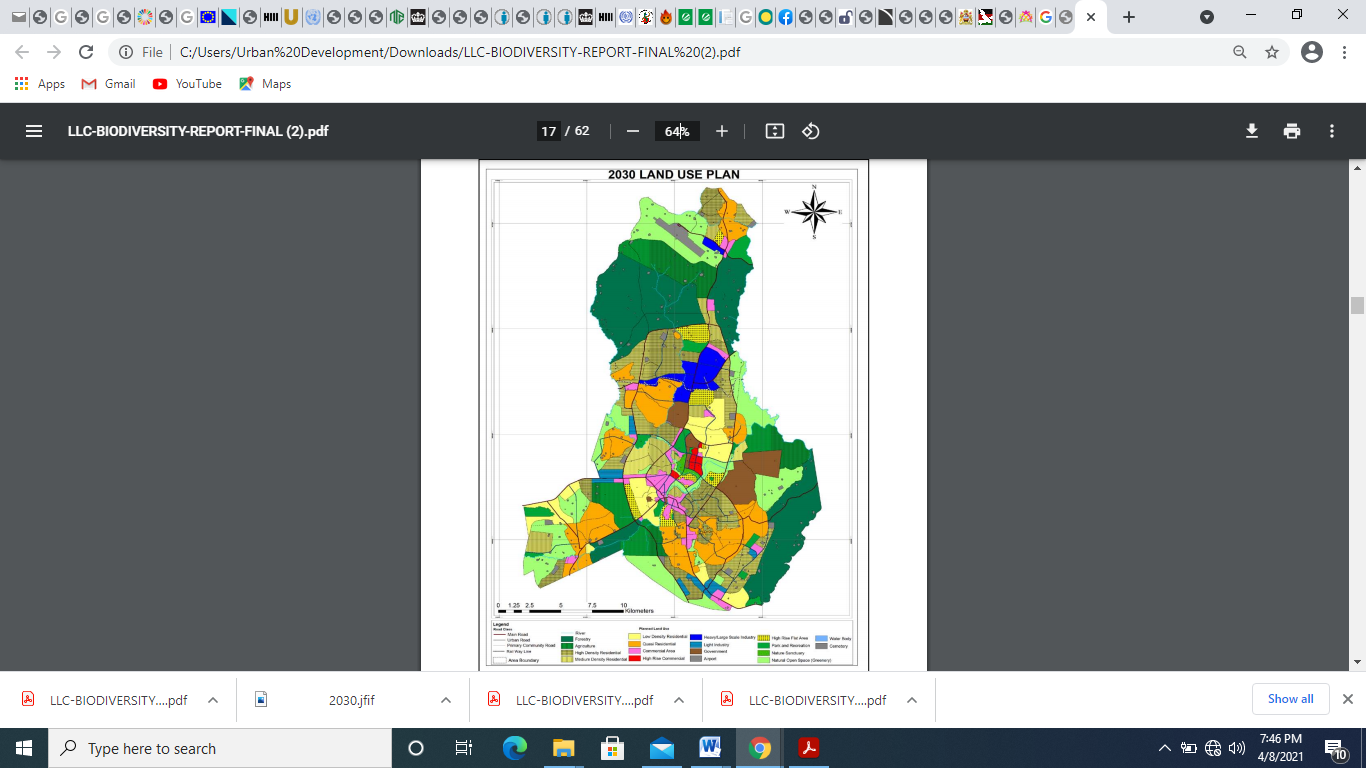 Figure 12: Lilongwe City 2030 Land Use Plan (JICA Study Team, 2010)
