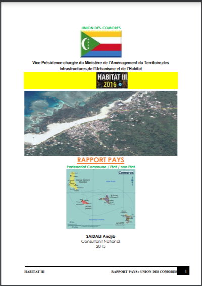 Habitat III National Report - Union of Comoros
